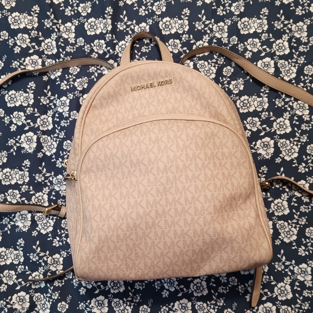 Michael Kors Abbey Medium Leather Backpack